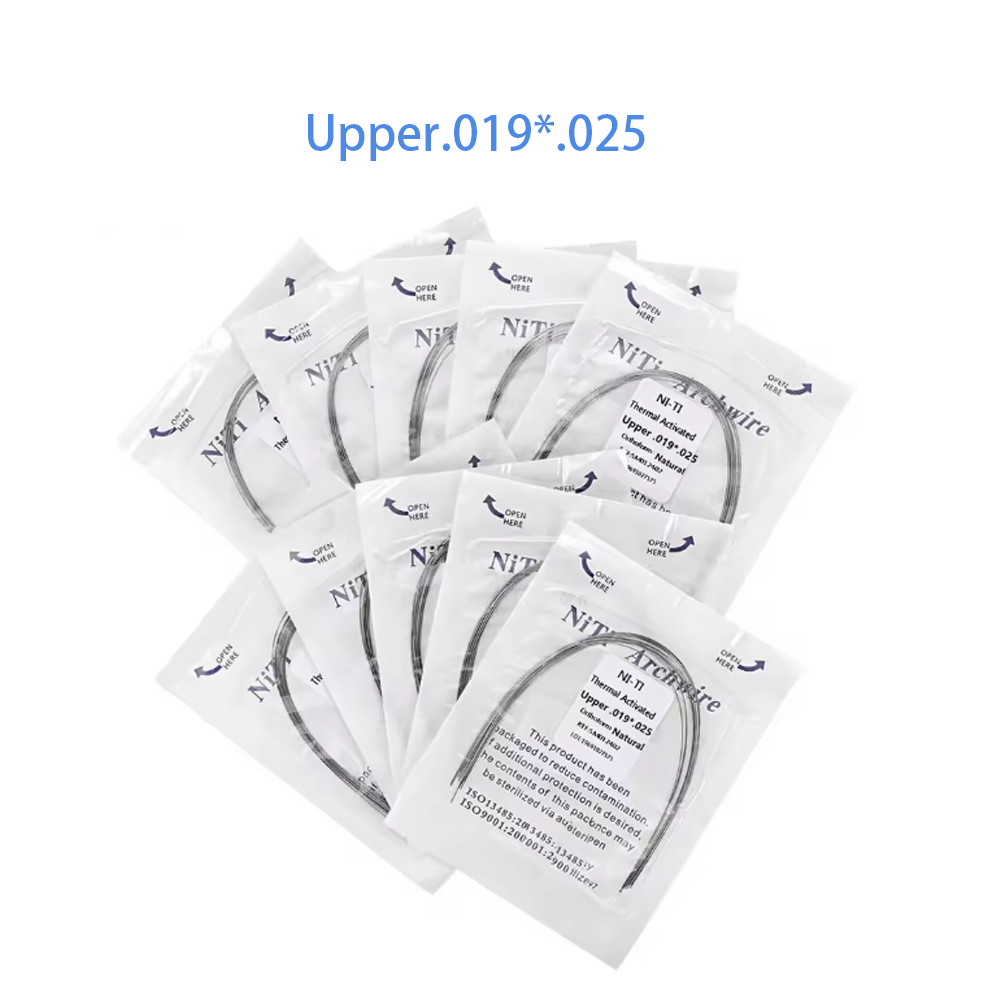 Dental Ortho Heat Thermal Activated Niti Rectangular Natural Form Arch Wire