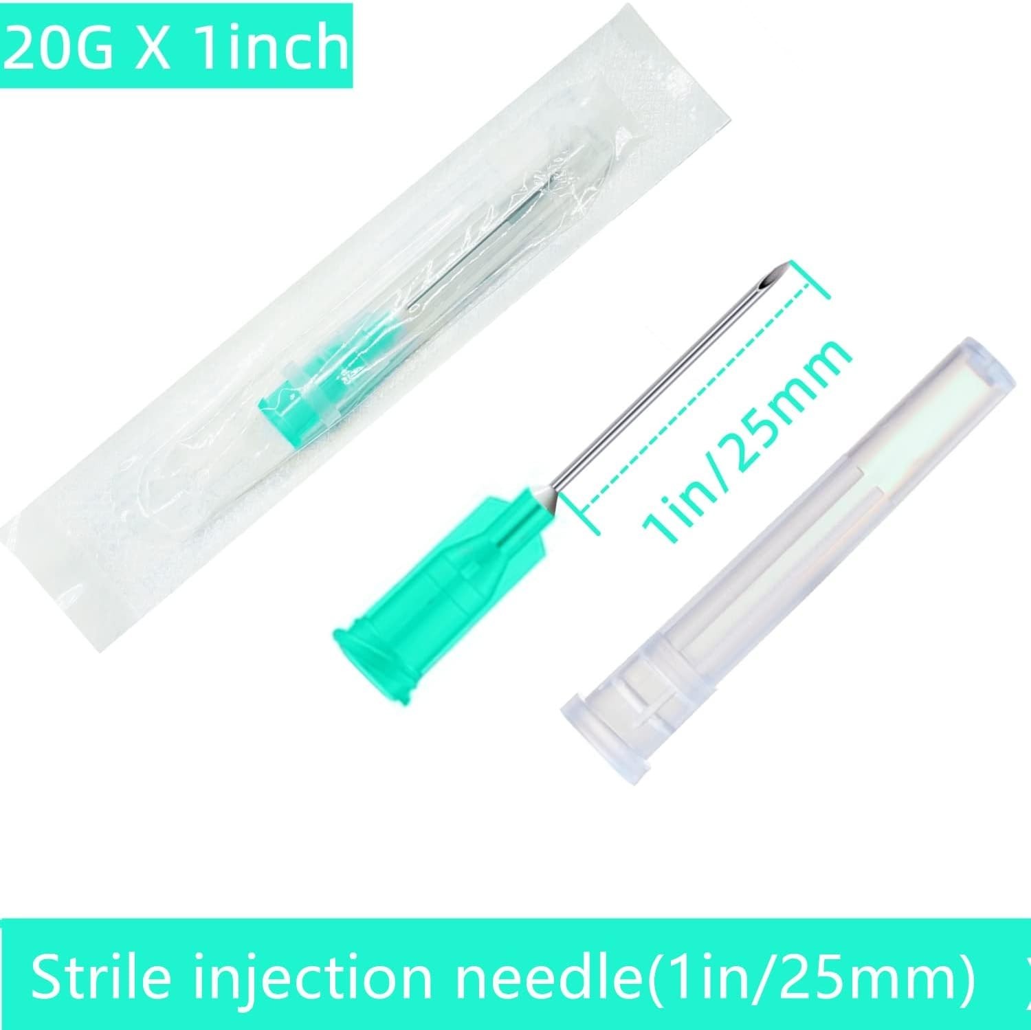Versatile 21Ga 1-Inch Disposable Injection Needles – 100 Pack for Everyday Use