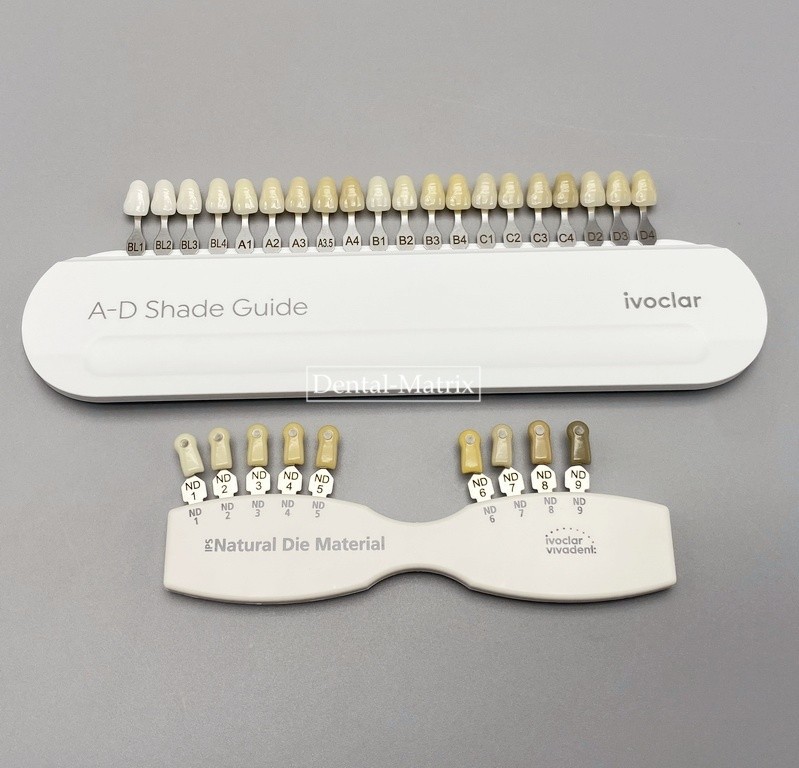 Dental IPS Natural Die Material Shade Guide Ivoclar Vivadent ND1-9 Abutment 1Set