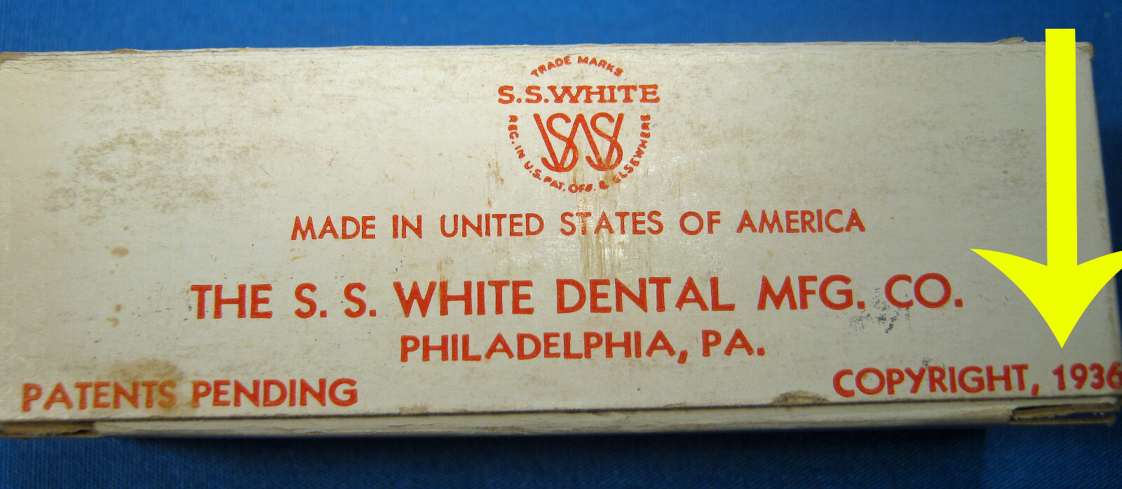 S.S. WHITE REVELATION BURS X72 NEW OLD STOCK FREE SHIPPING