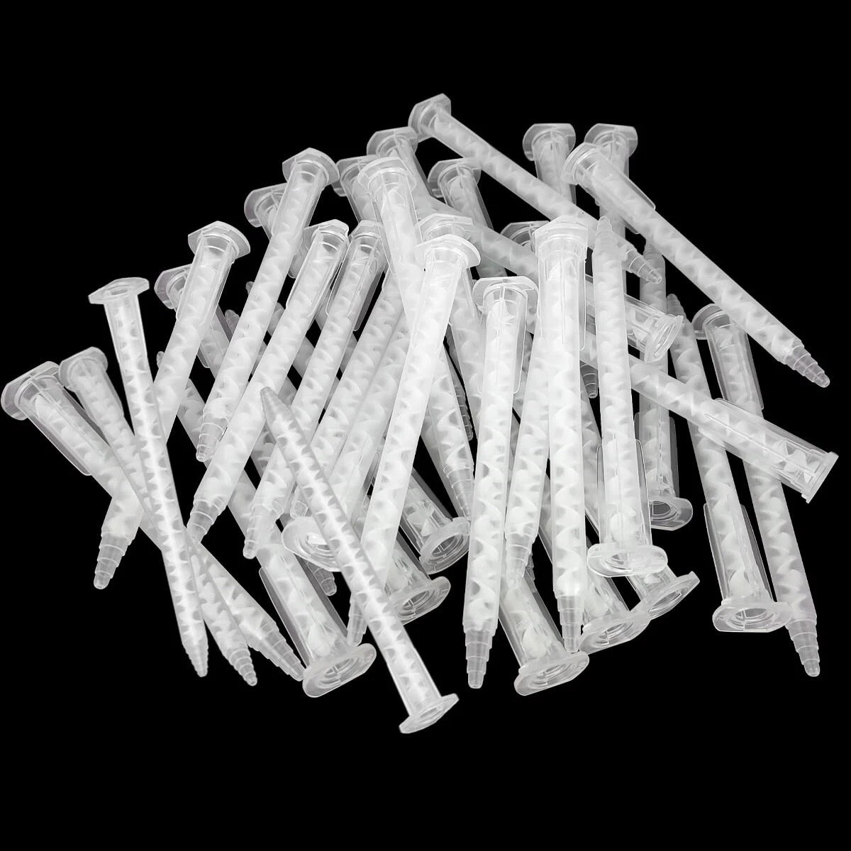 50 Pieces Epoxy Mixing Nozzle Static Mixer Nozzle Tubes Tip for 50Ml Cartrid
