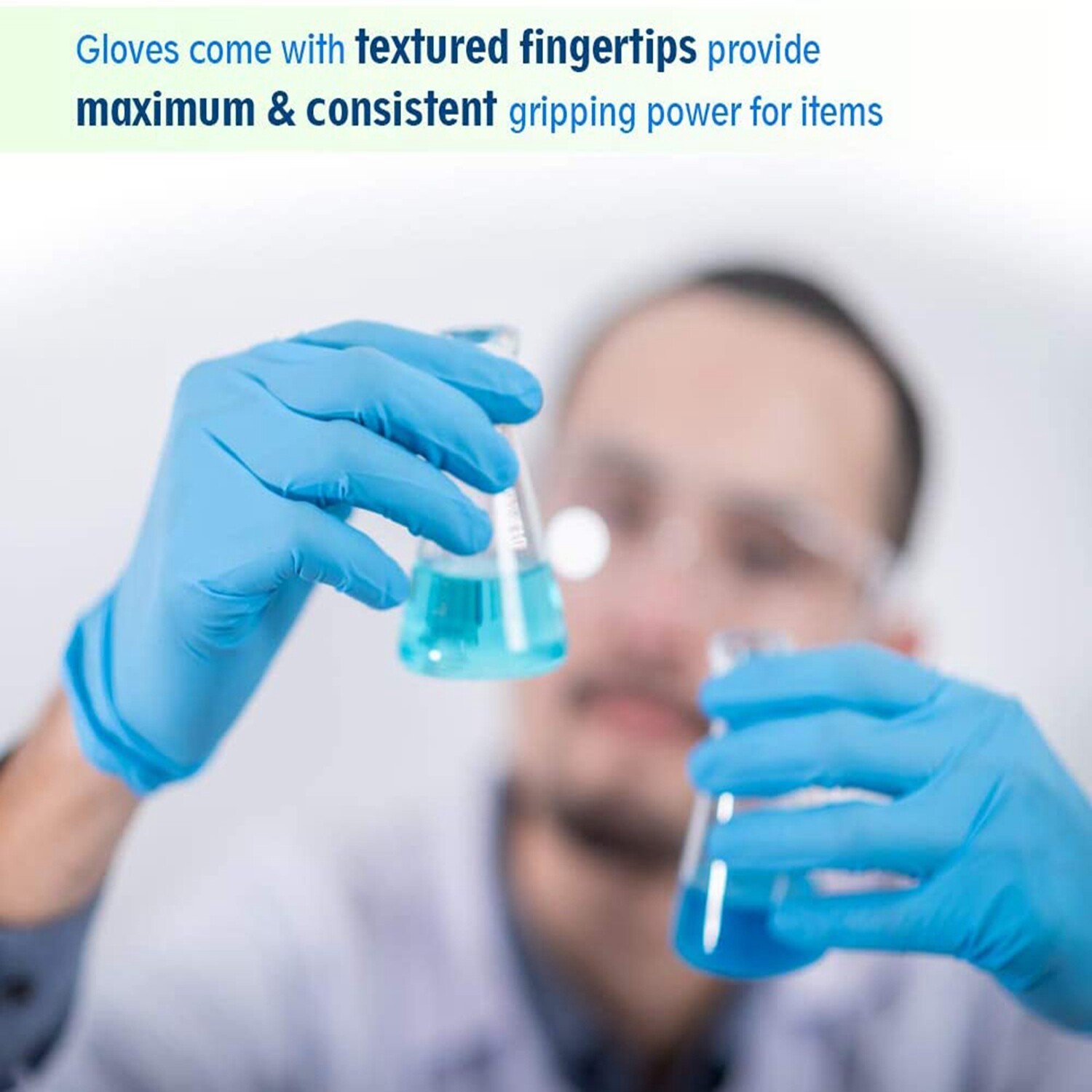 3000pcs Nitrile Exam Gloves Durable Thicken 4mil Non-Latex Powder Free S/M/L/XL