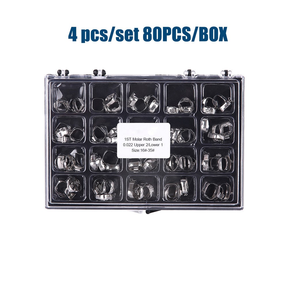 Dental Orthodontic Bands Buccal Tube 1st Molar MBT/Roth.022 Convertible/Non-Con