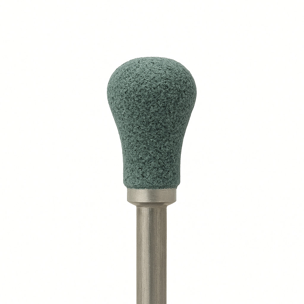 Dental Round FG GREEN Mounted Stones Abrasive Point RD-1 1500RPM 12/PK USA