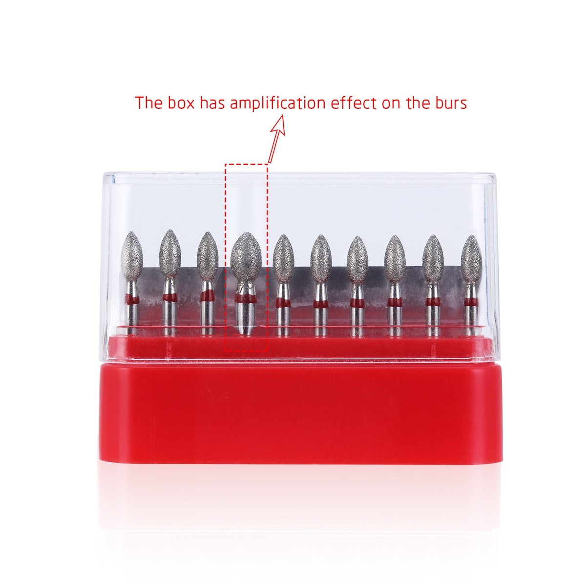 20Boxes/100Pcs Dental Diamond Burs For High Speed Handpiece Medium FG 5Pcs/Box
