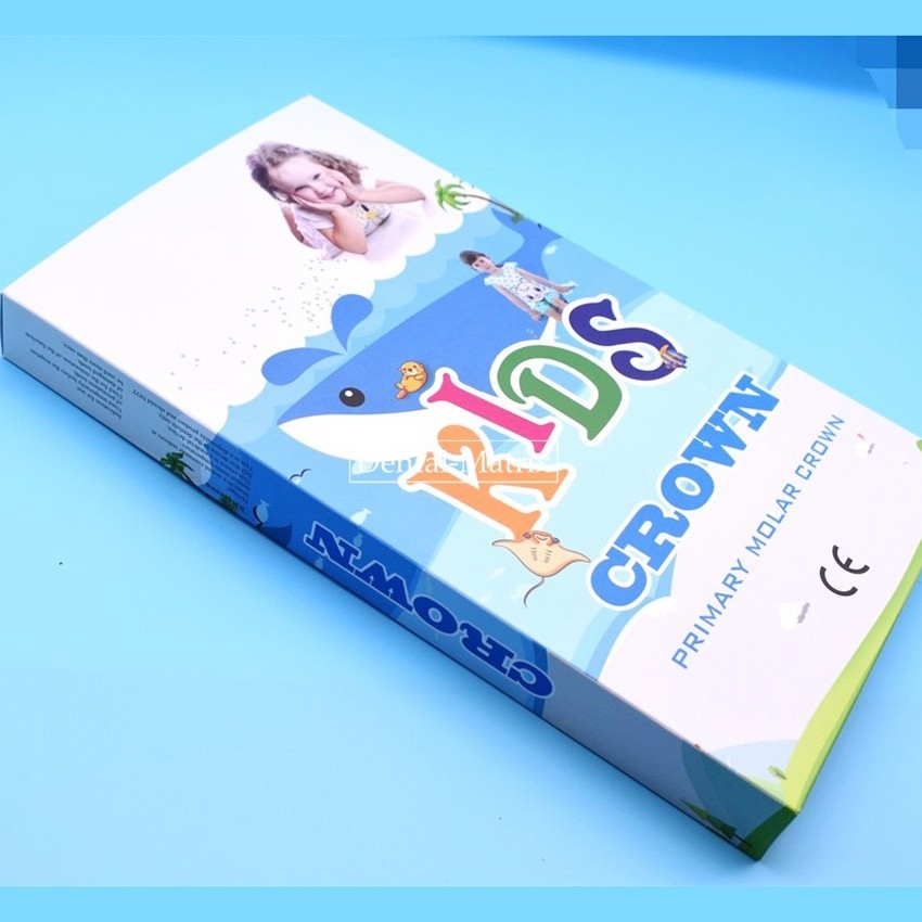 48 Sizes Dental Kids Crown stainless steel Primary Molar Pediatric Crowns Kit