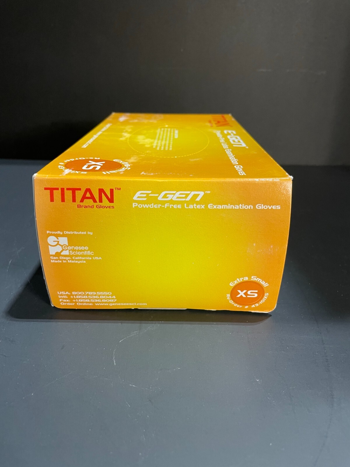 Titan Latex Exam Gloves Extra Small 8 Boxes with 100 Gloves Each