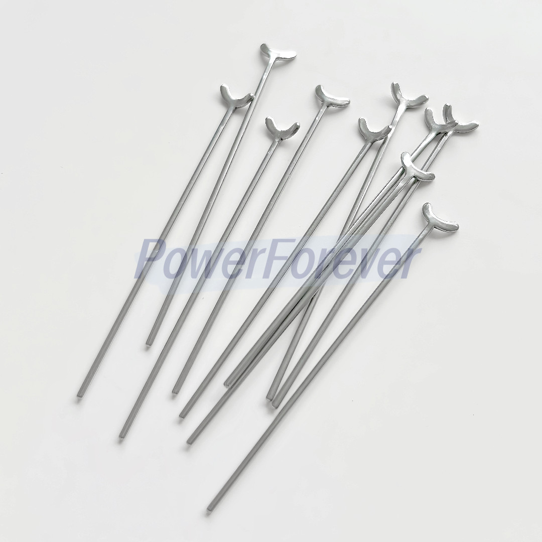 20pcs Dental Y-Type J Clasp Orthodontic Retainer Oblique Clasps Bars 0.8/0.9/1.0