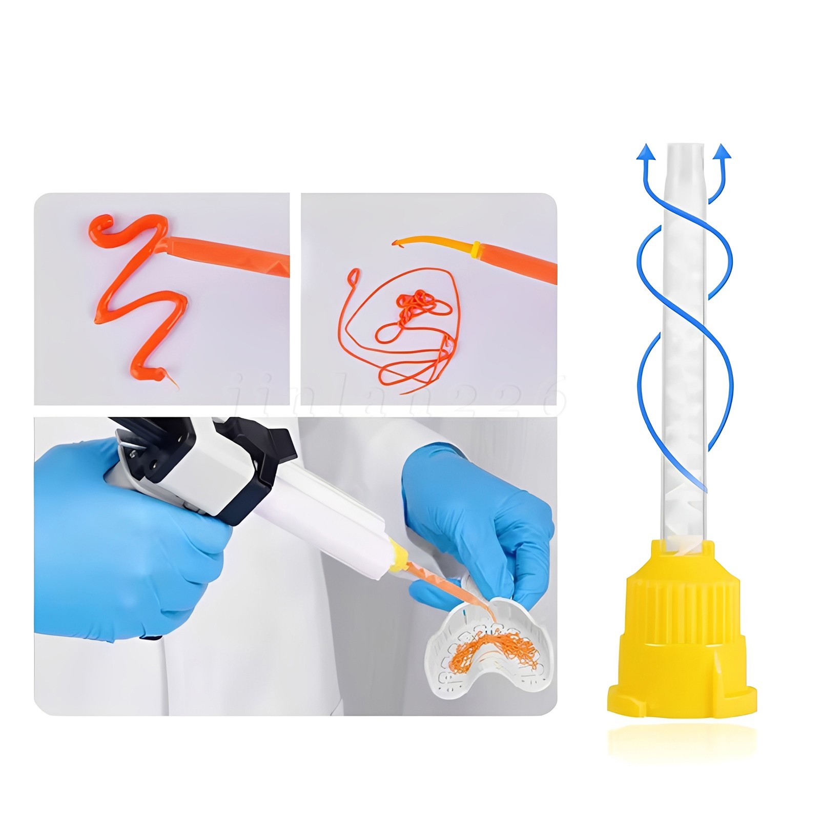 Dental VPS Impression Material Light Body Silicone Rubber Putty Soft 25+25mm PVS