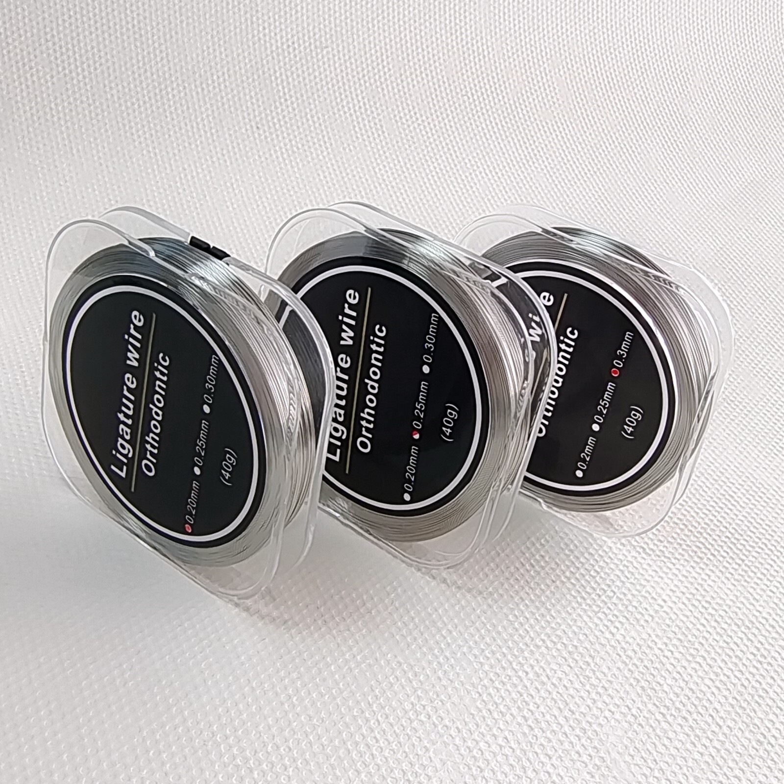 Dental Orthodontic Ligature Wires Stainless Steel Wire 50g 0.2/0.25/0.3mm Roll