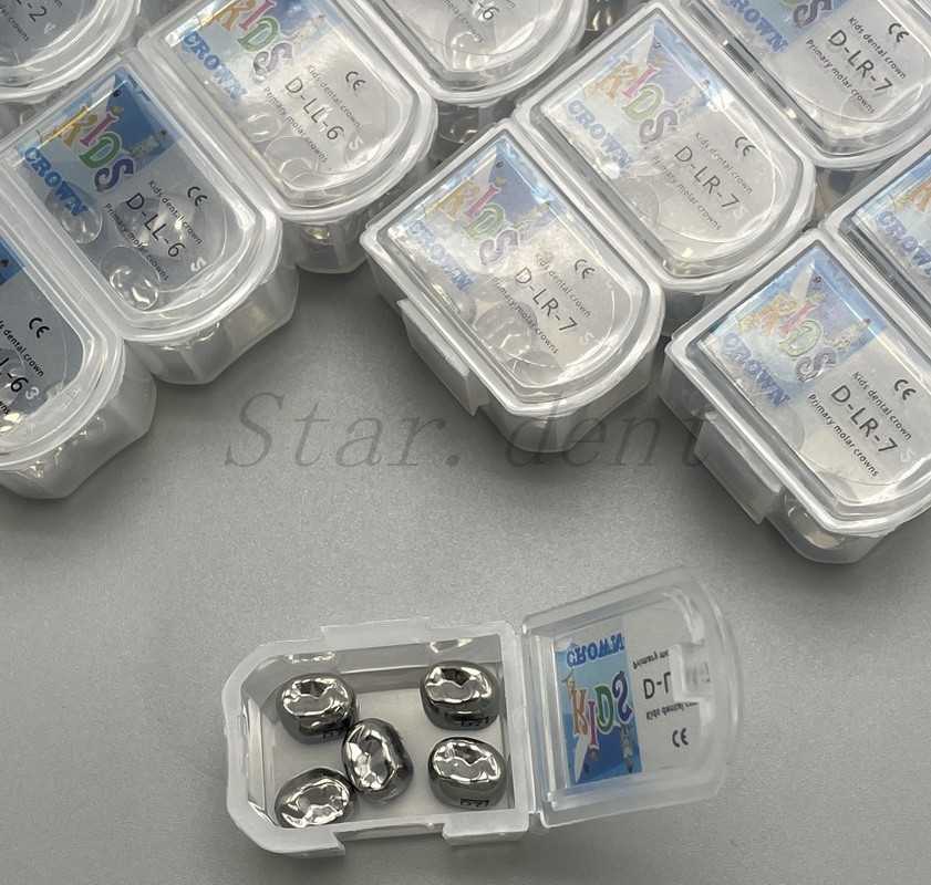 Dental Kids Primary Molar Crowns Stainless Steel Pediatric crown 48 Sizes USA