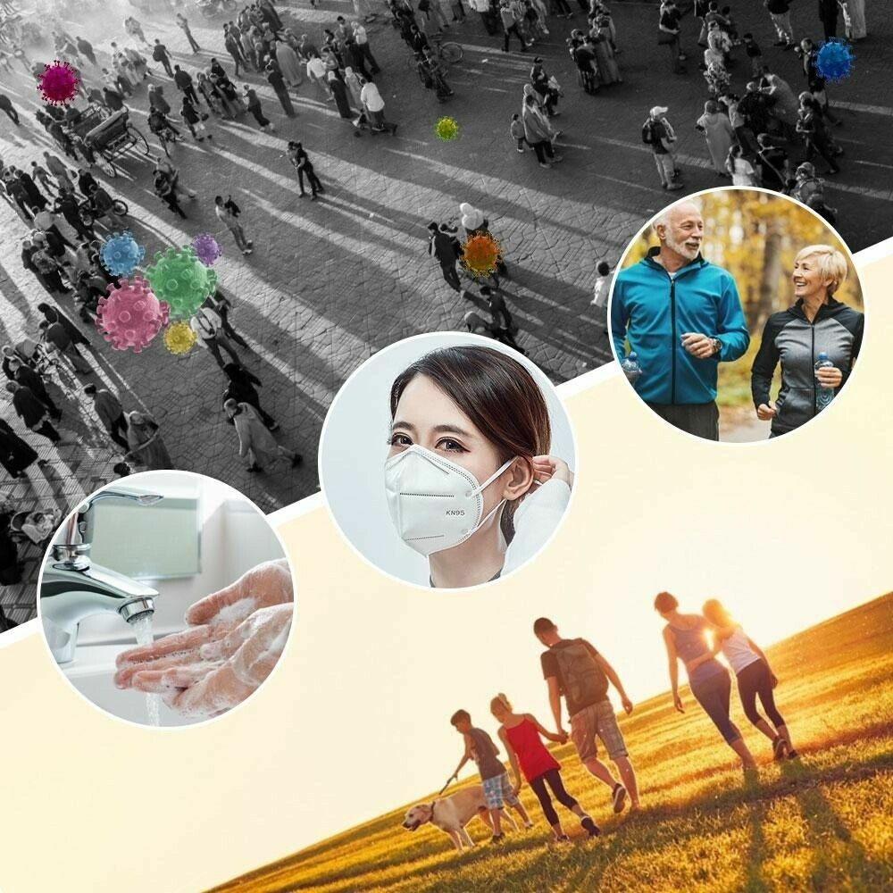 10 PCS KN95 Disposable Face Mask Mouth Cover Protective Respirator K N95
