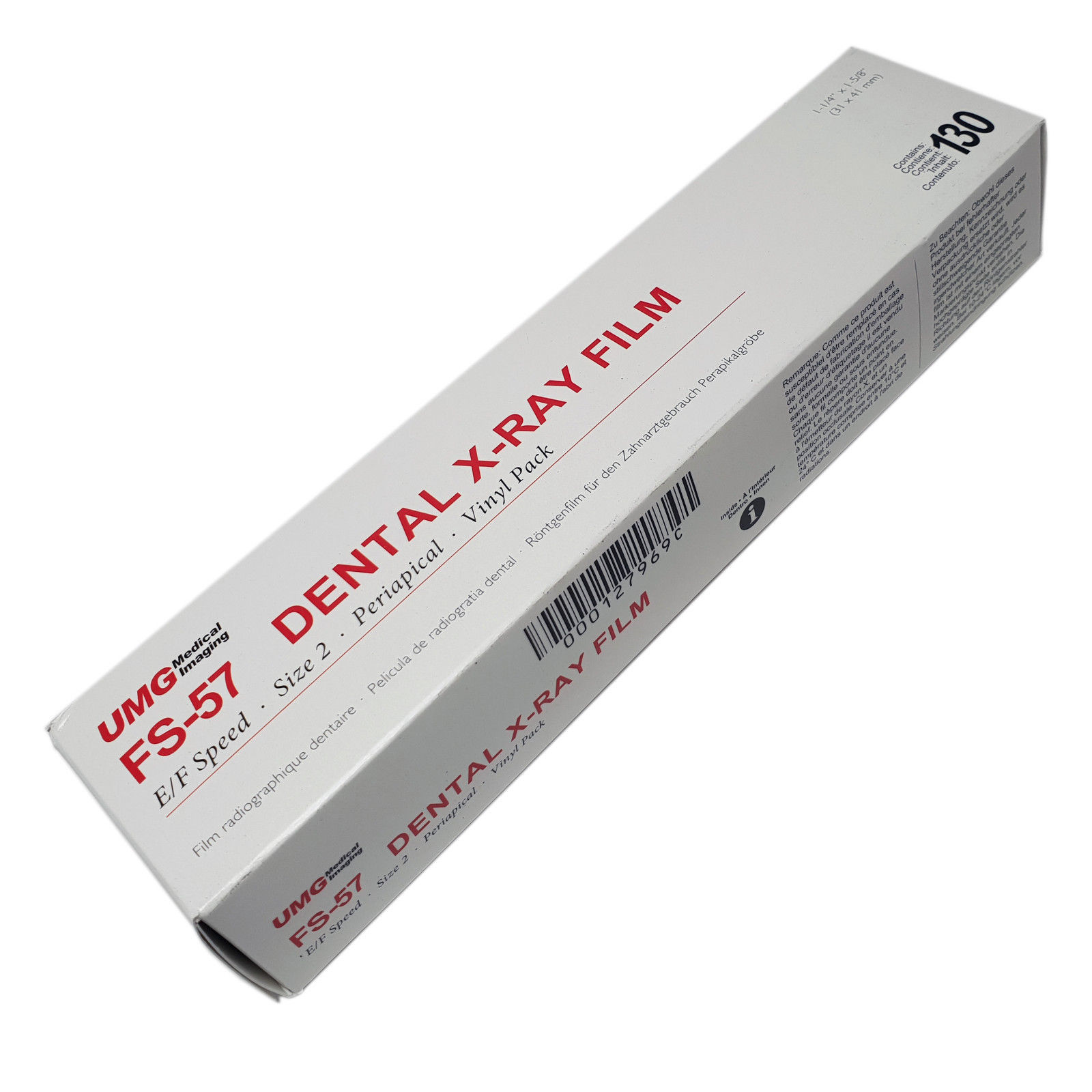 UMG Dental XRay Film All Types D or E/F Speed, Size 0 or 2, Single or Double