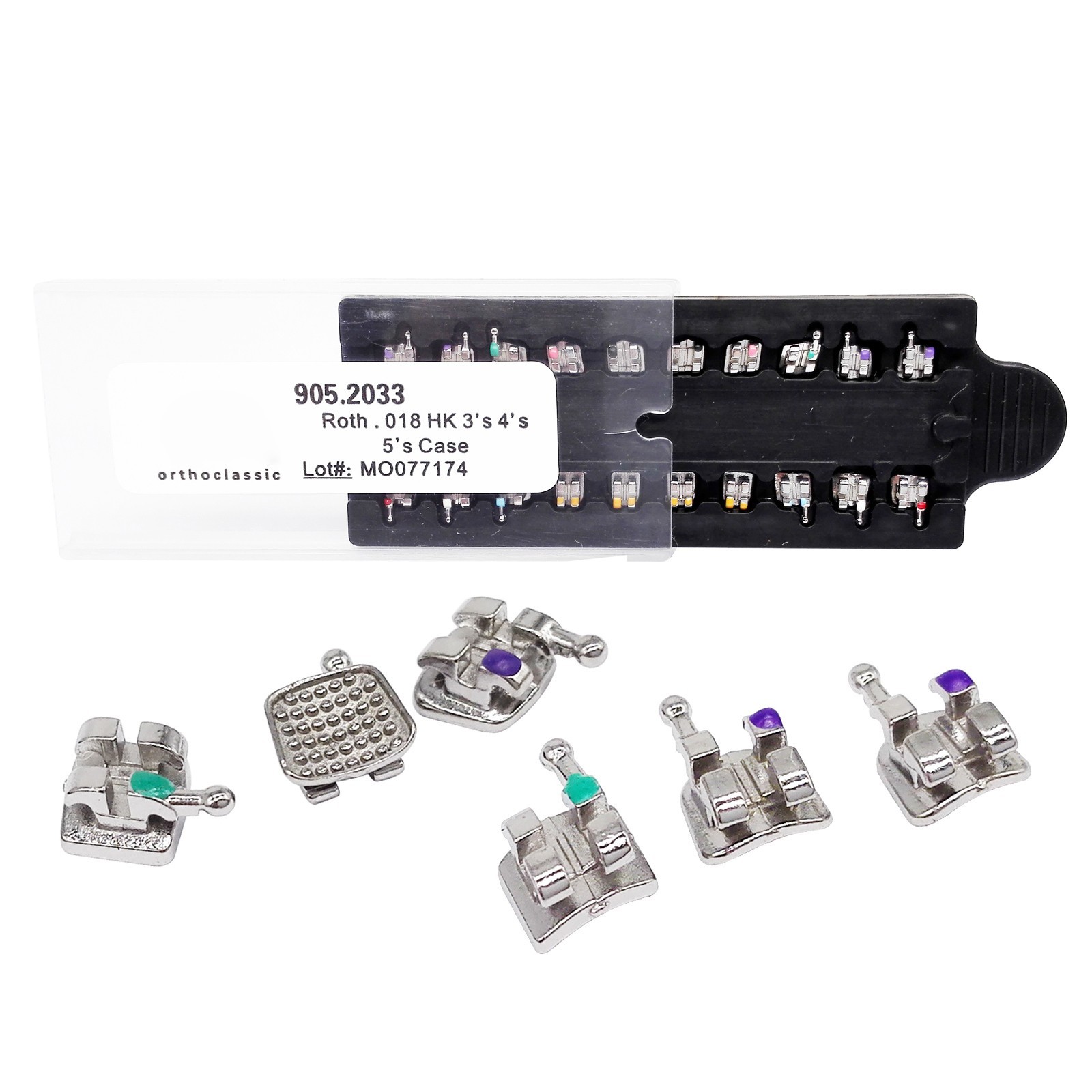 Dental Orthodontic Monoblock MIM Bracket Mini Roth/ MBT 018/ 022H /Adhesive Bond