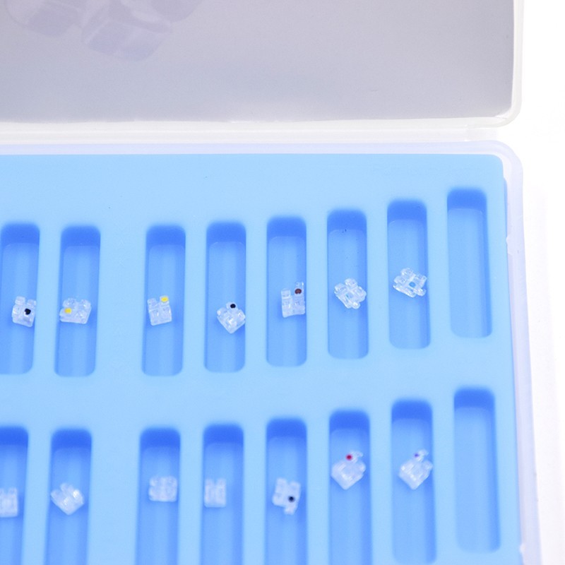 Dental Orthodontic Sapphire Bracket Monocrystalline Aesthetic Roth 022 345 Hooks