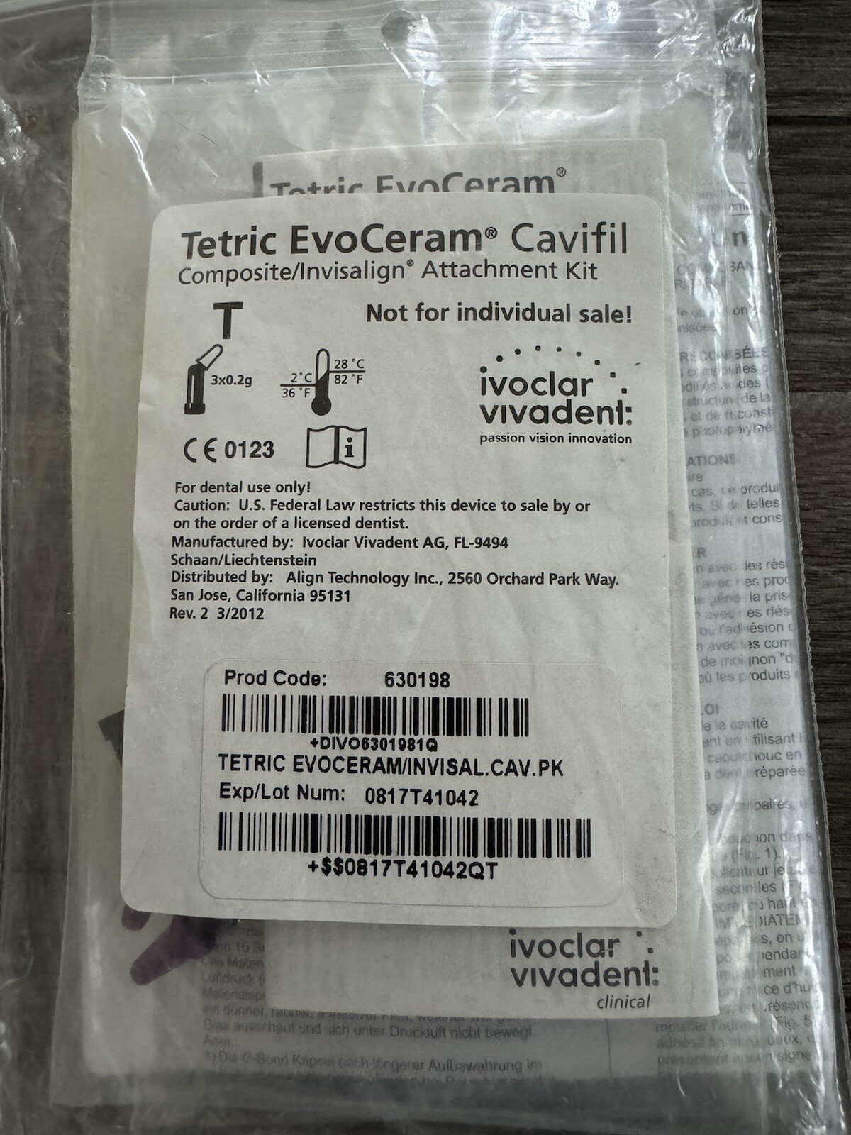 Tetric EvoCeram Cavifill – Shade T – 3 Count