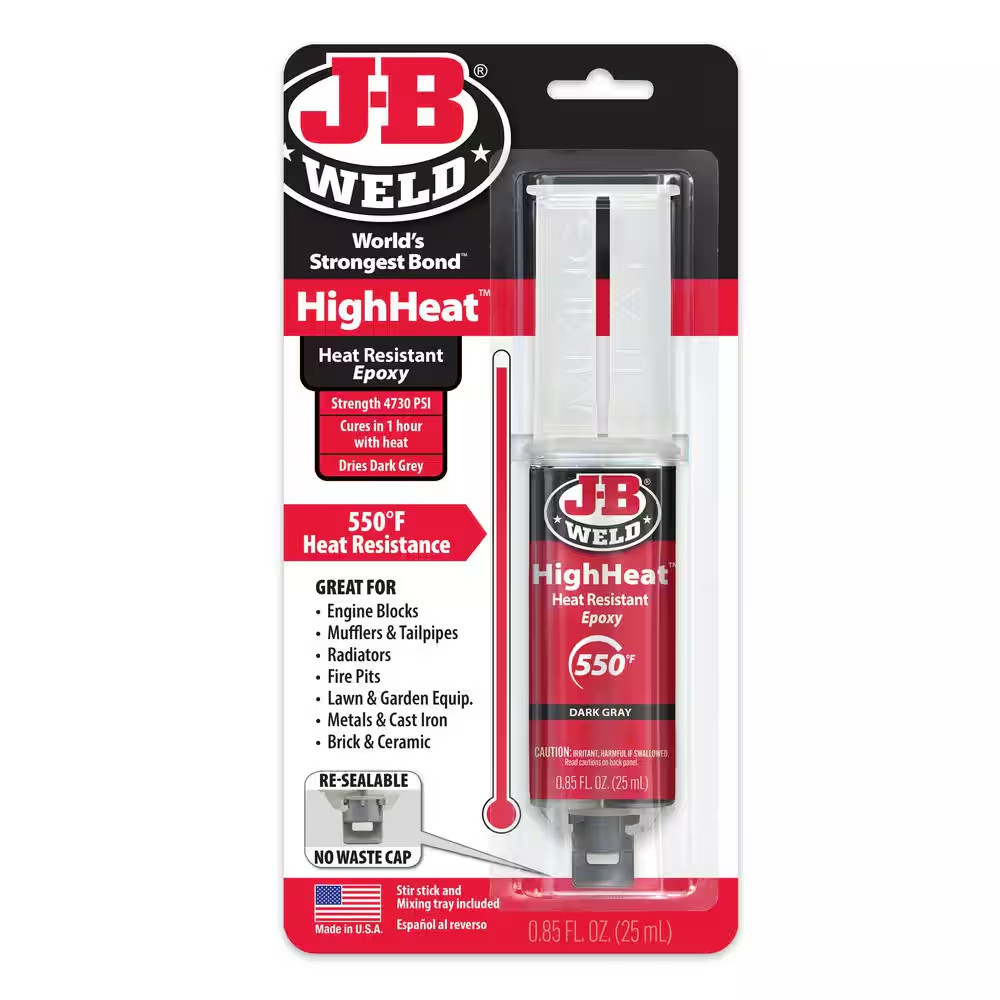 Highheat 25 Ml (0.85 Fl. Oz.) Temperature Resistant Epoxy Syringe