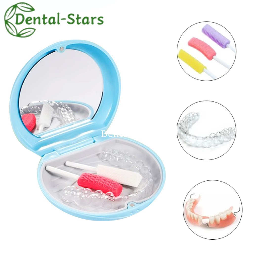 Dental Retainer Box Braces Orthodontic Aligner Case Magnetic Mouth Guard Box