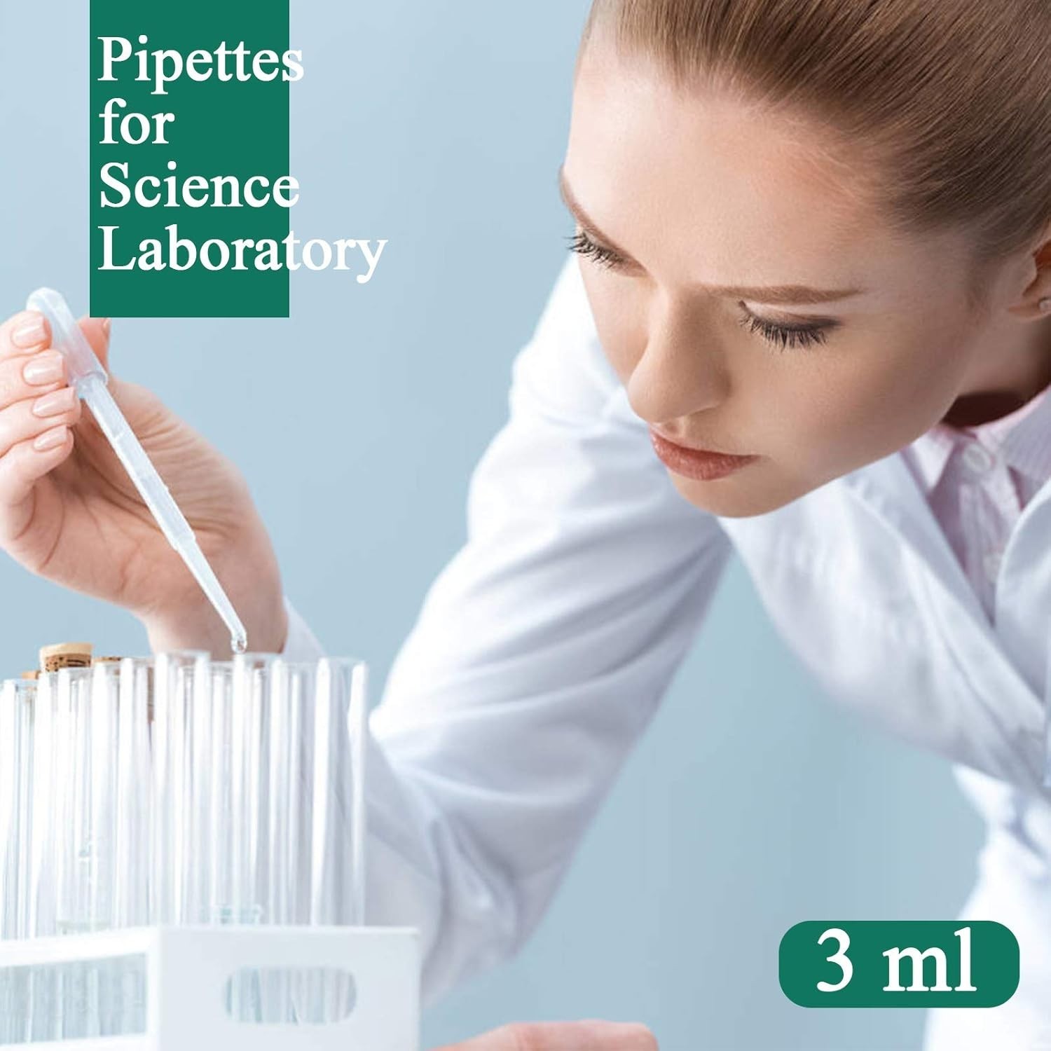 Precision 3ml Disposable Plastic Pipettes – 15 Non-Toxic Droppers for Safe Use
