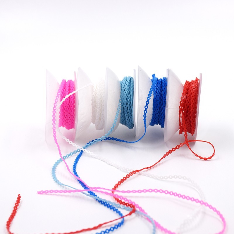 Dental Ortho Elastic Ultra Power Chain Rubber Braces Bands Long/Short/Continuous
