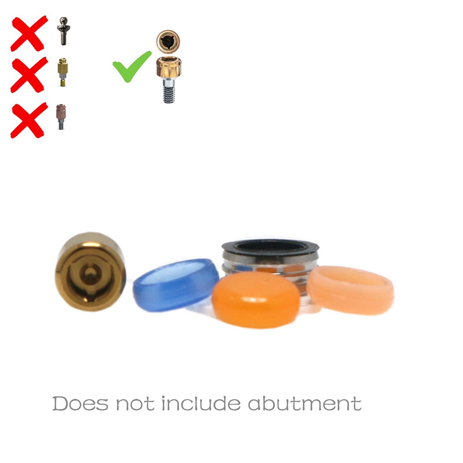Overdenture Locator Abutment Male caps Inserts Tool for NEODENT GRAND MORSE GM