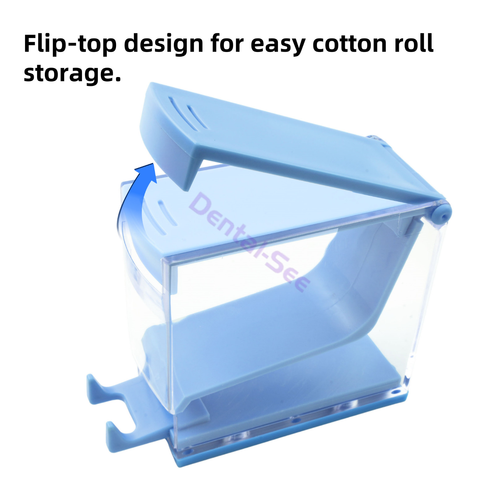 Cotton Roll Dispenser Dental Dentist Press Type Cotton Rolls Storage Box