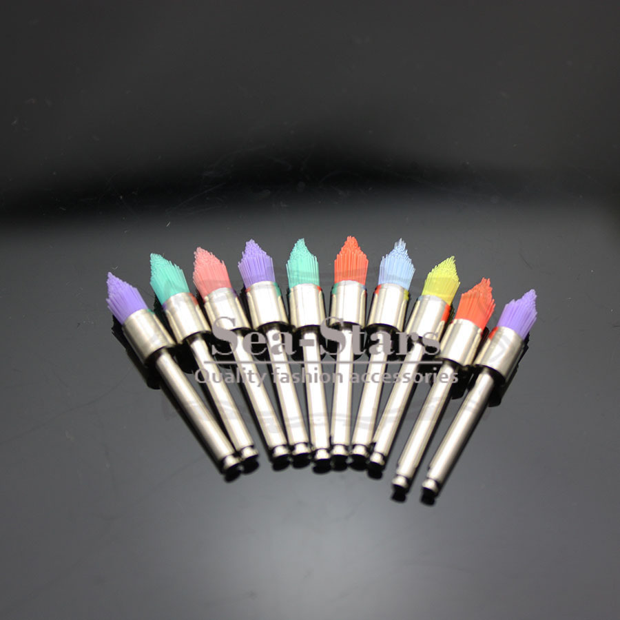 10 Mixed Types Disposable 100 PCS Dental Prophy Brush Cup Polishing Polisher