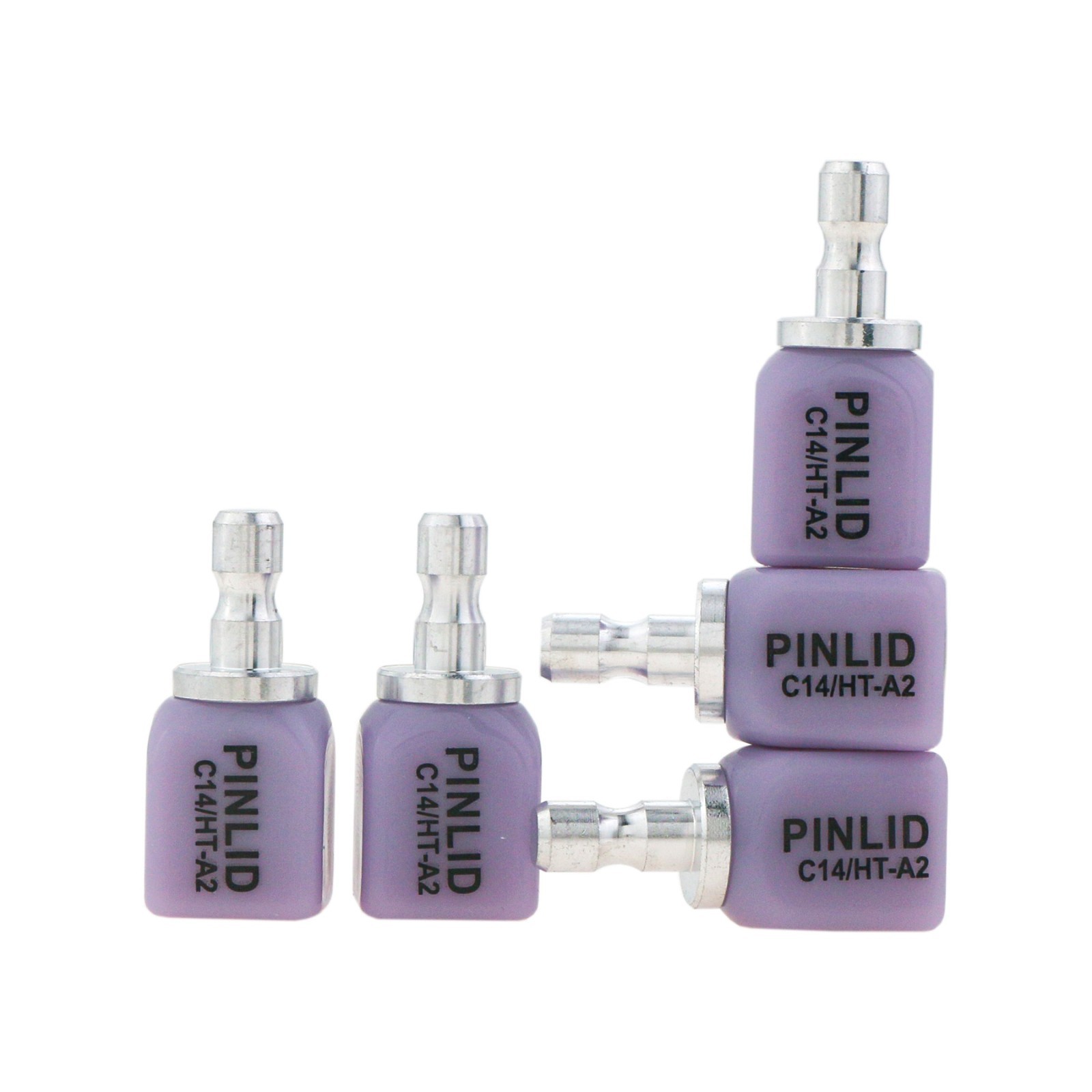 5Pcs C14 HT/ LT Dental Lithium Dislicate Blocks Fit E-max CAD CAM Sirona Cerec
