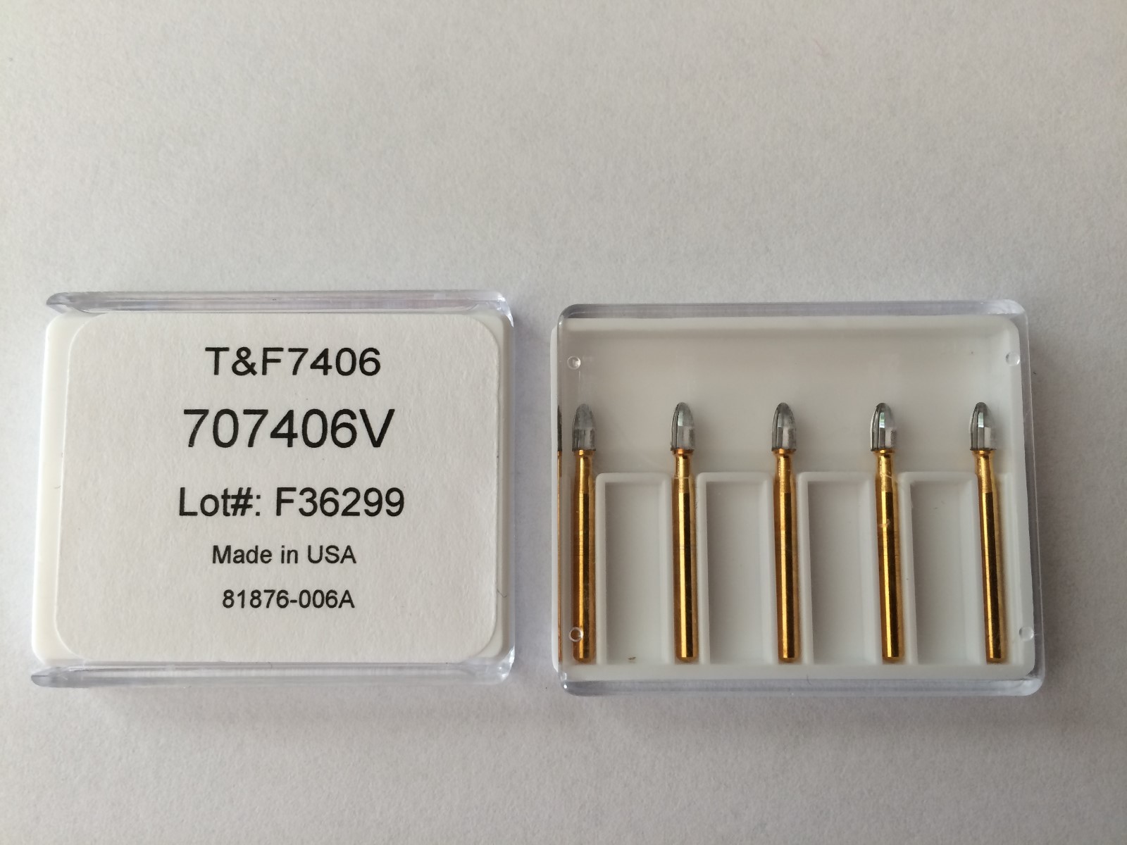 FG7406 Premium Carbide Egg Shaped Bur 12 Blades 5pk