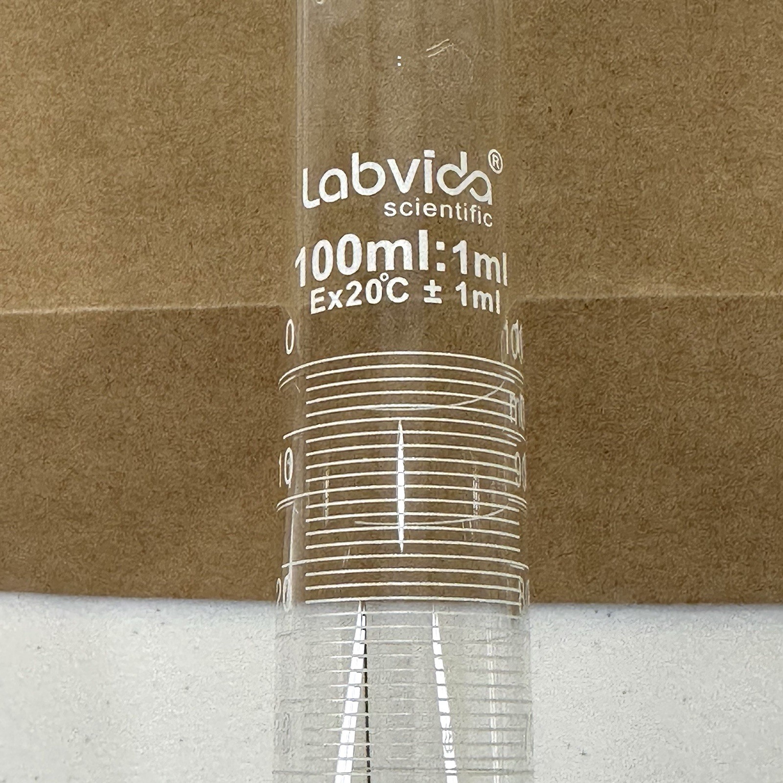 Labivida Scientific Measuring Cylinder 2pk 100ml Borosilicate Glass With Hex Bas