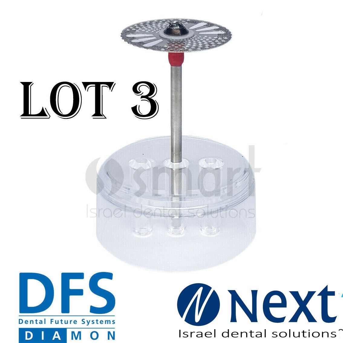 LOTx3 Dental Electroplated Diamond Disc ceramic acrylic DFS DIAMON Germany Ø 22