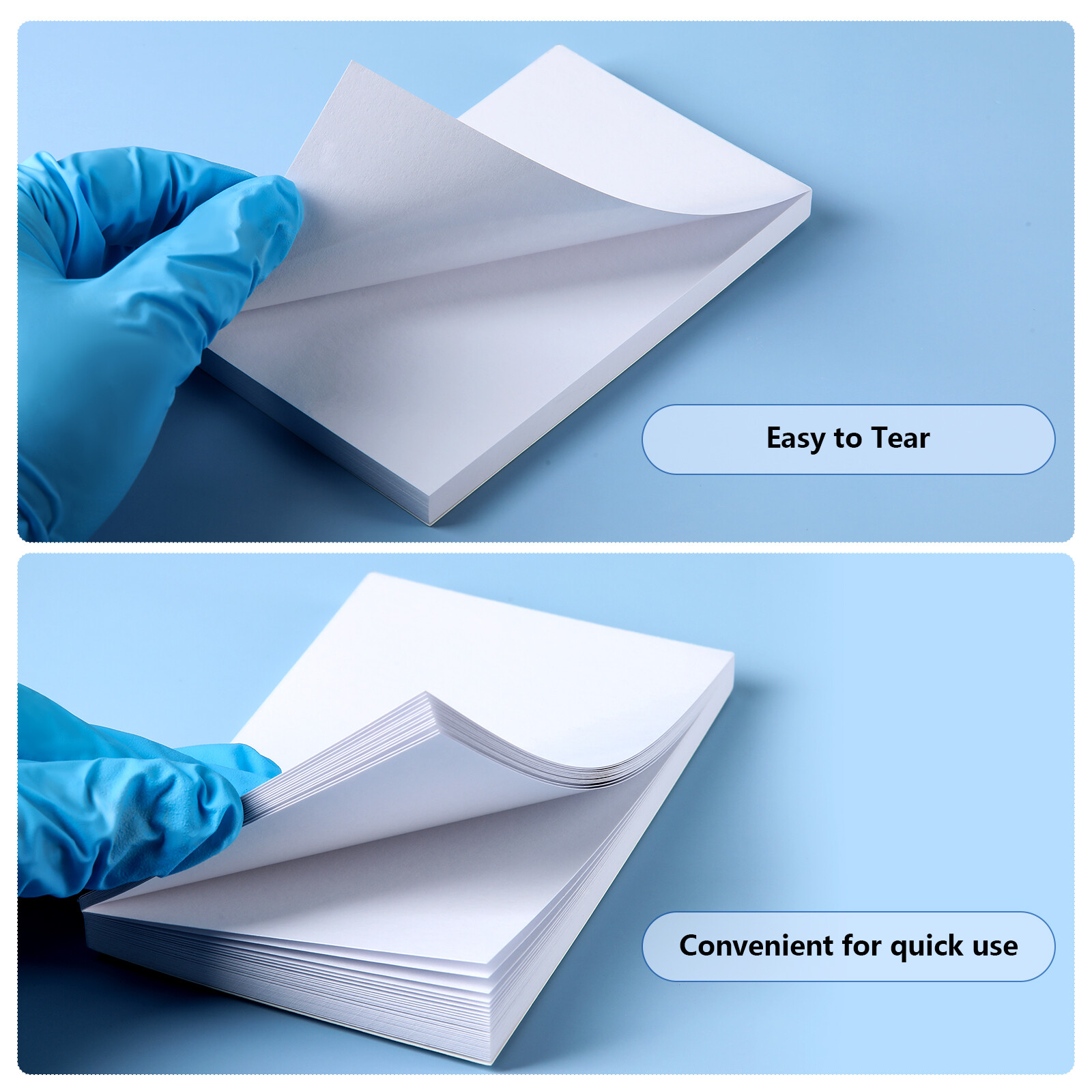 500 Sheet Dental Mixing Pads Paper/Poly Coated 2Side Disposable Plastic-Coating