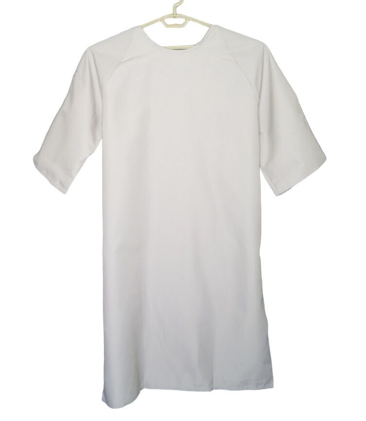 Unisex L Patient Gown Robe Butcher Dr. Smock Exam Hospital Medical Halloween New