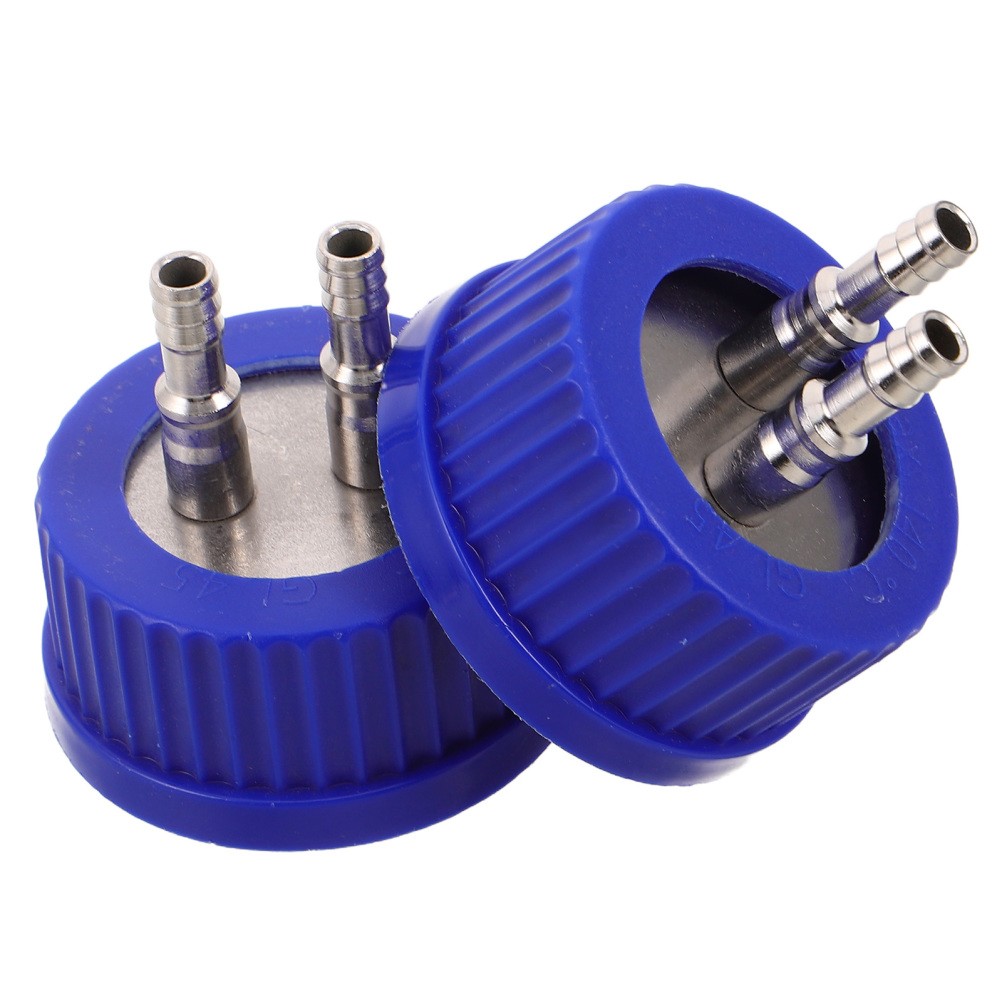 2pcs Mushroom Growing Cap for GL45 Culture Bottles, Reagent Bottle Filling Cap