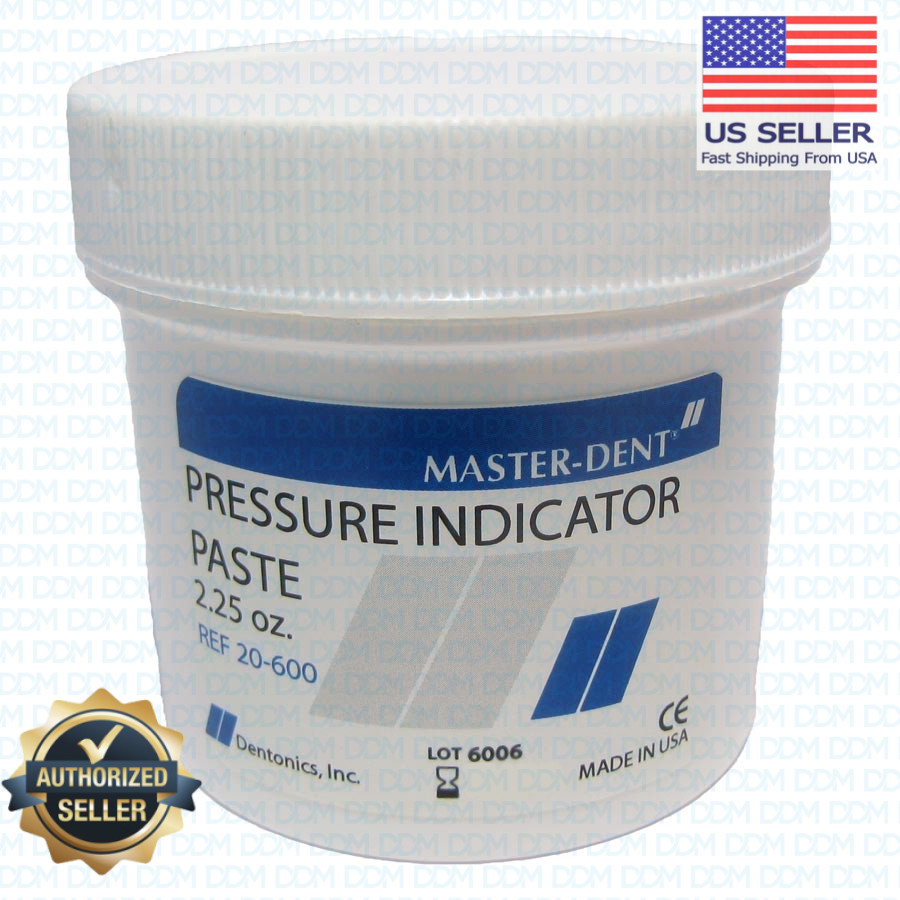 Dentonics Master-Dent Pressure Indicator Paste, 2.25oz. Jar, Made in USA #20-600
