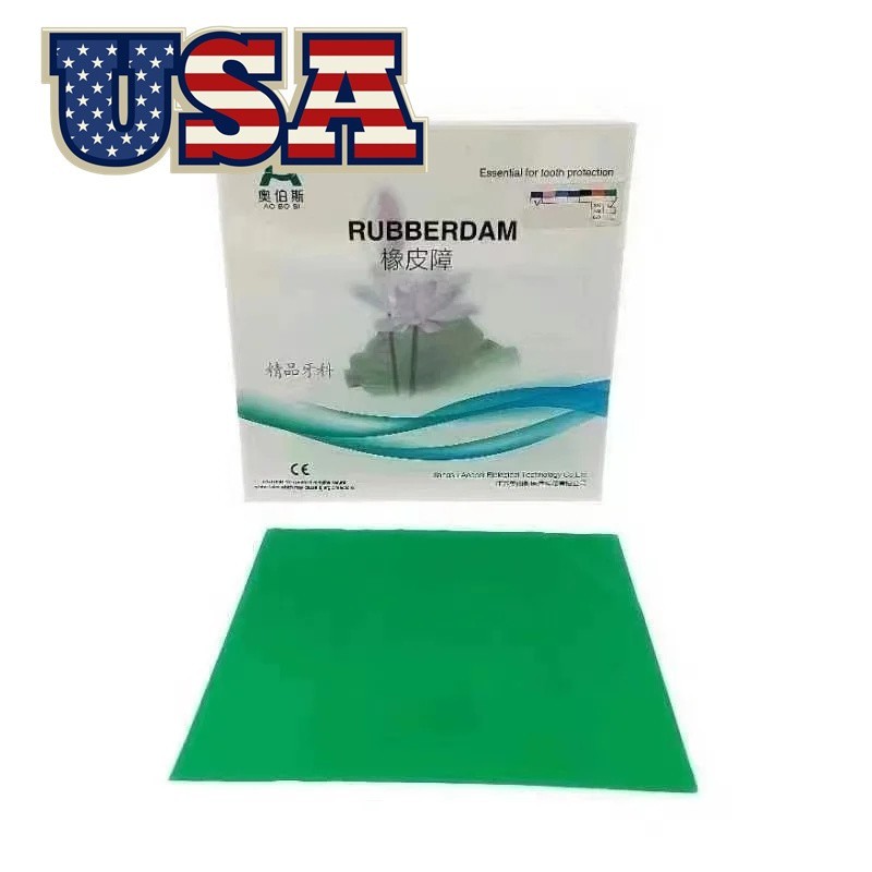 Dental Endodontic Rubber Dam Natural Latex Medium Adult Gauge 6″x6″ 36 Sheets