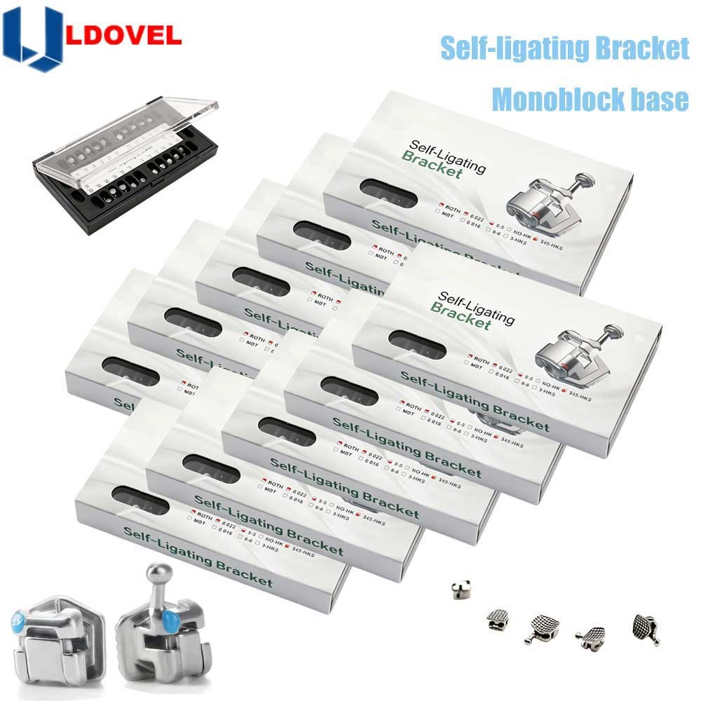 1 box /20pcs Dental Orthodontic Self Ligating Braces Bracket Roth.022 Hooks 345