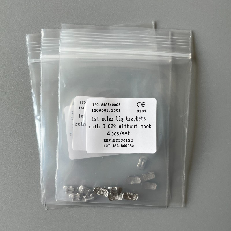 10Sets Dental Orthodontic 1st Molar Wide Big Brackets Roth 022 Without hooks