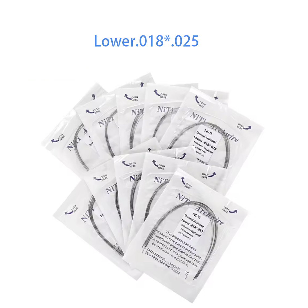 Dental Ortho Heat Thermal Activated Niti Rectangular Natural Form Arch Wire