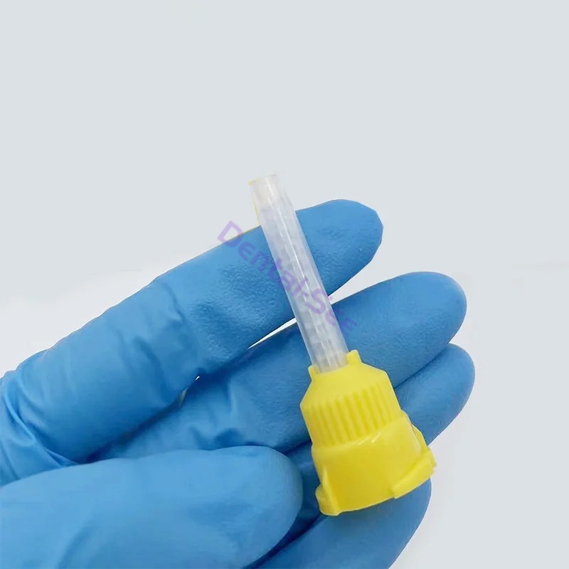 50Pcs/Pack Yellow Dental Impression Mixing Tips Long 7cm/Short 5cm