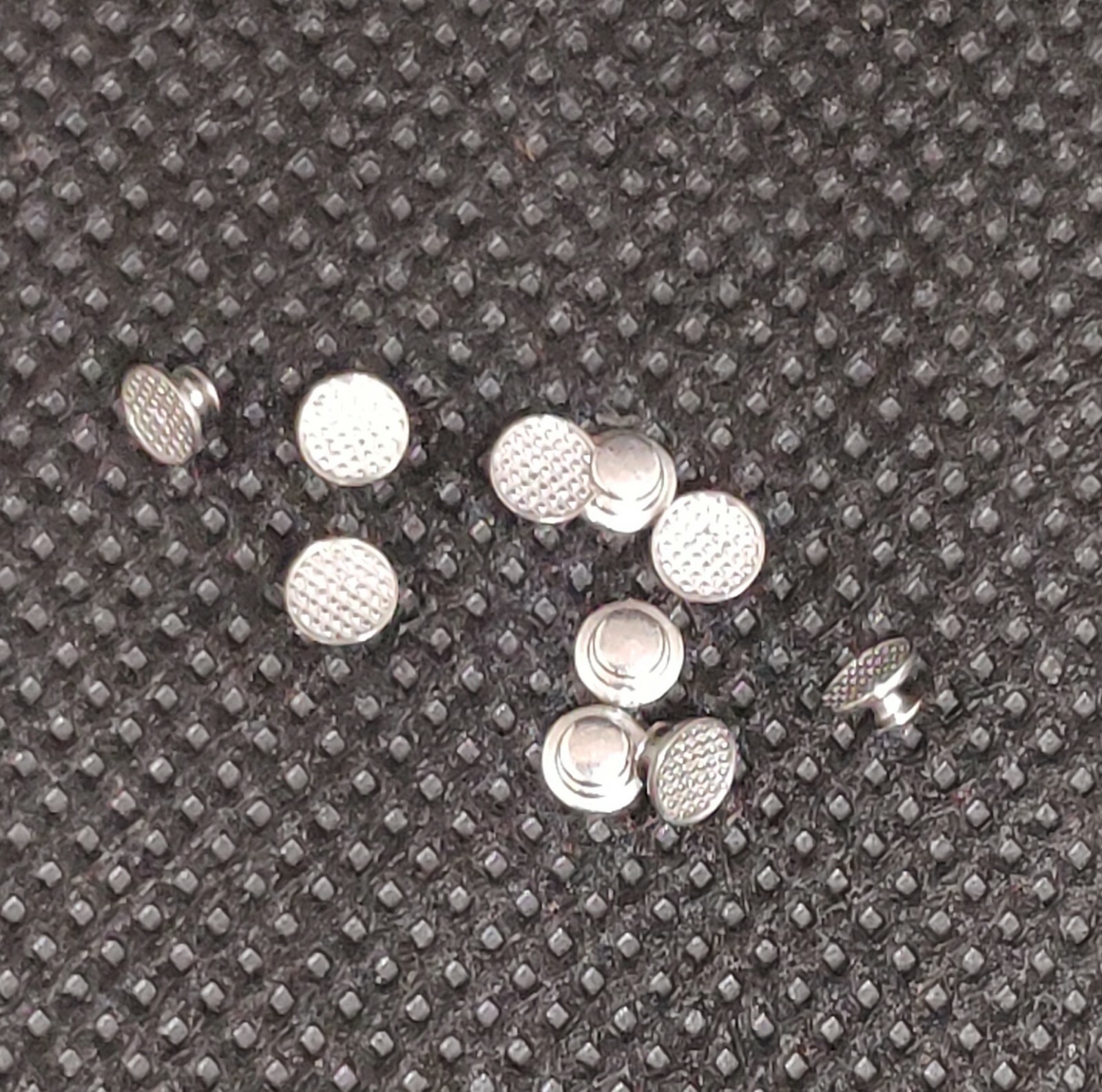 100 Pieces Dental Orthodontic Lingual Buttons Round Mesh Base Orthodontic