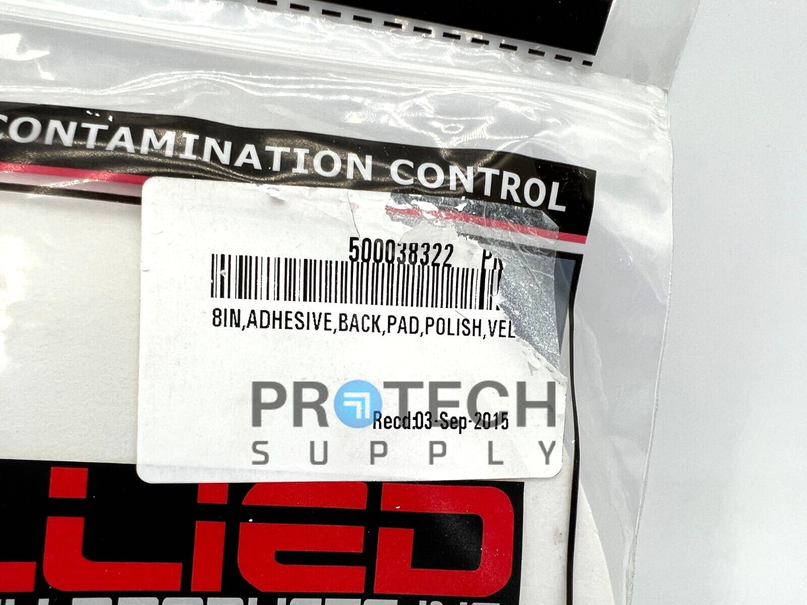 10/Pk Allied 90-150-400 Vel-Cloth Polish Pad Adhesive Back Disc 8″ NEW