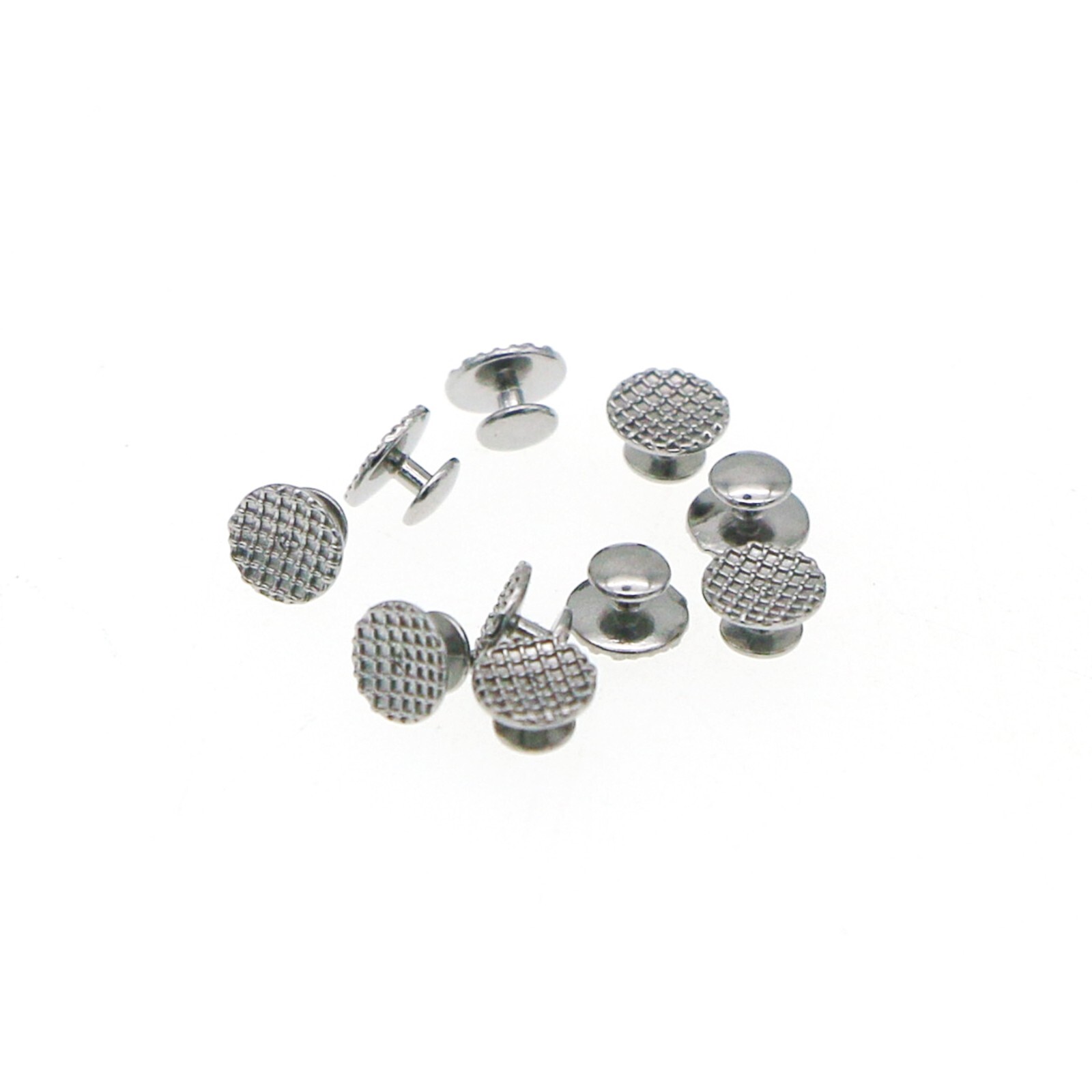 US Dental Orthodontic Metal Lingual Button Bondable Round Mesh Base 10Pcs/Pack
