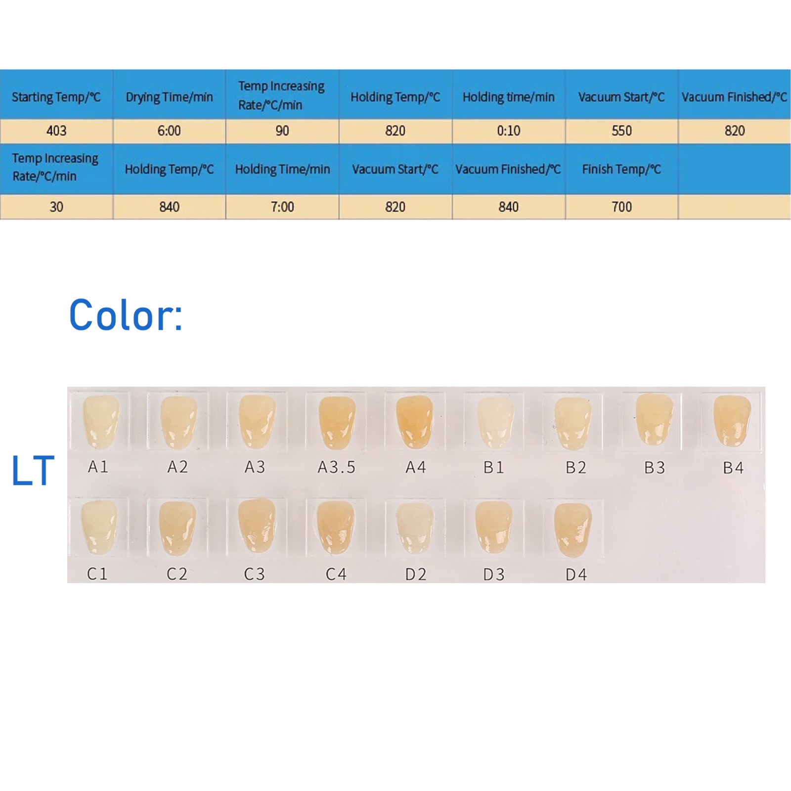 C14LT CEREC Dental Emax Glass Ceramic Blocks Lithium Disilicate CAD/CAM 5Pcs/Box