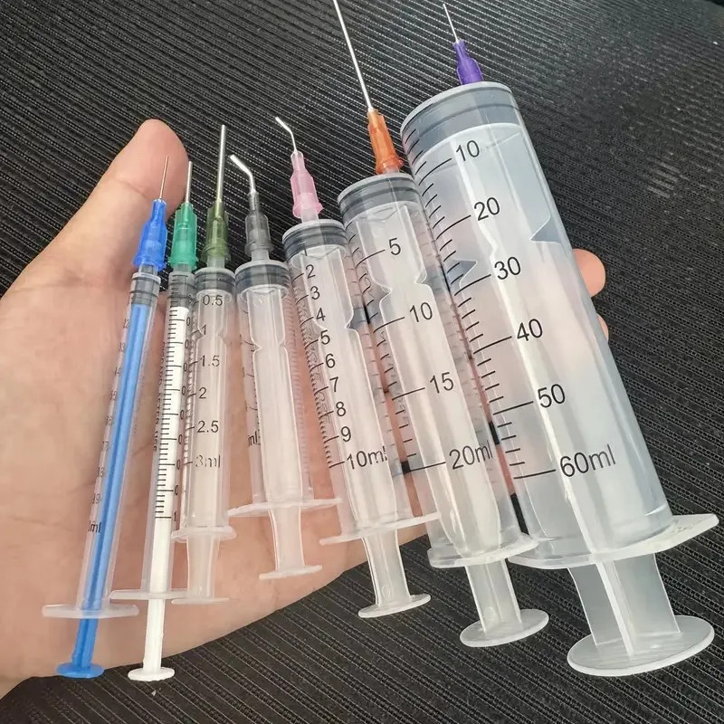 14/10Pcs Syringe Set with Blunt Needles, Various Size1Ml,3Ml,5Ml,10Ml,20Ml,60Ml,