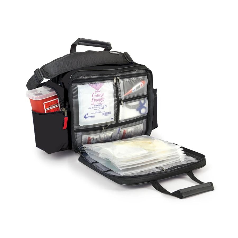 Hopkins EZ View Equipment Bag Black Multi-Compartment Reseal Storage Pouch, 1 Ct