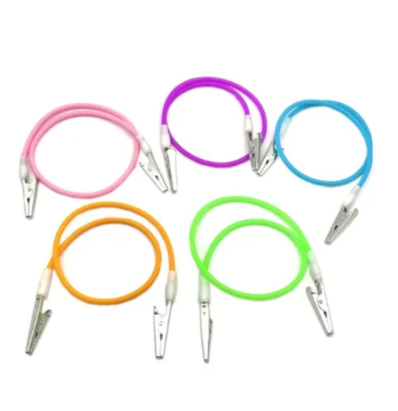 5pcs Dental Colourful Silicone Bib Clips Napkin Scarf Clip Dental Disposables