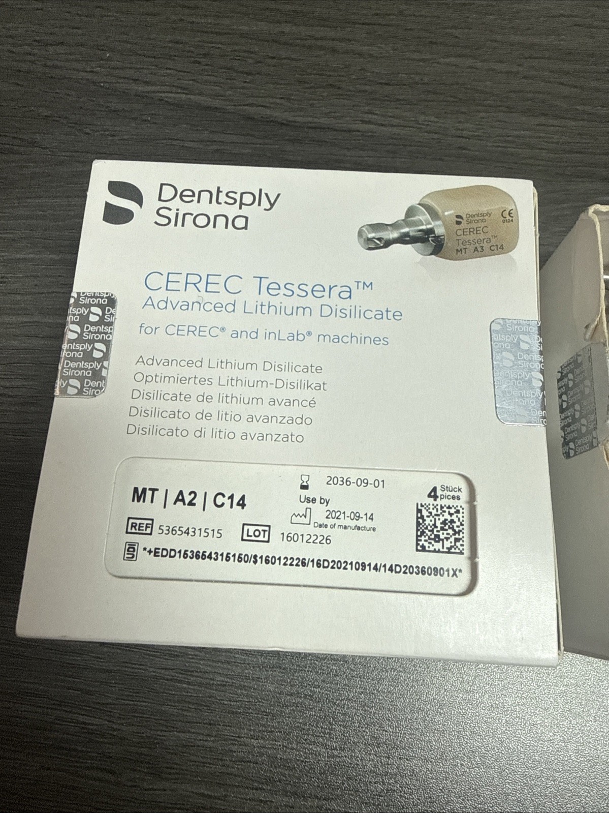 CEREC Dentsply Sirona Tessera – MT A2 / C14 – 10 Milling Blocks