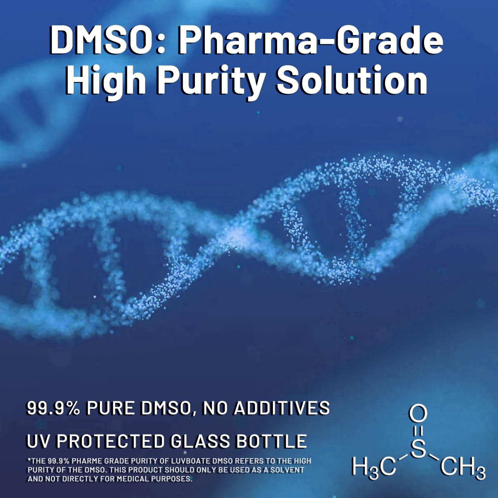 DMSO 99.9 Pharma Grade, Pure Liquid Dimethyl Sulfoxide 8 fl.oz in Glass Bott…