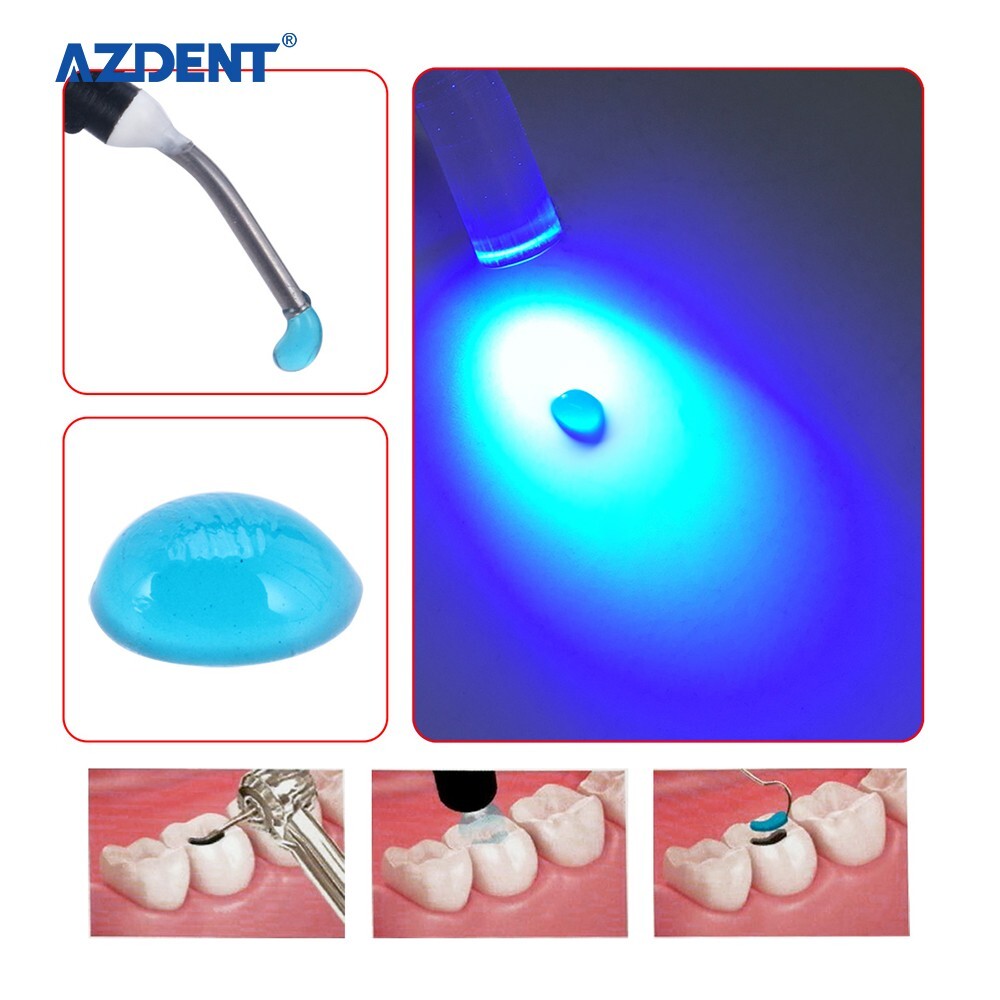 20pack Dentex DX.TEMP Dental Composite Resin 2.5g Temporary Flow Light Cure Blue